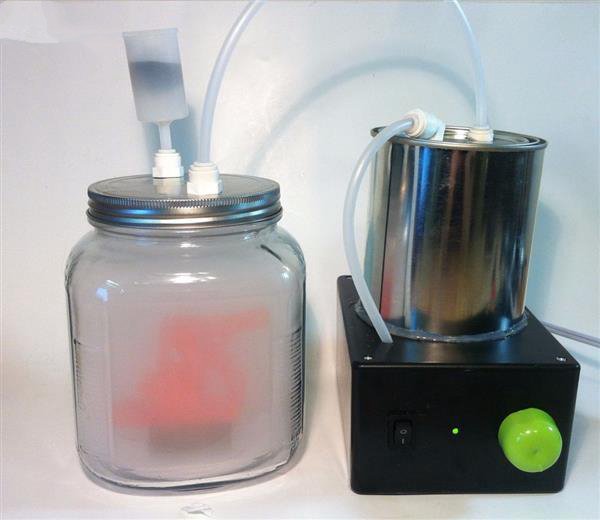 創(chuàng)客用超聲波霧化丙酮來為3D打印對(duì)象拋光 3D打印拋光,3D打印后續(xù)處理,3D打印技巧,什么是超聲波